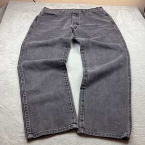 Men's Rustler black wash Barrel Jeans